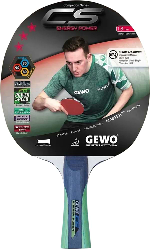 Фото - Ракетка для настольного тенниса Gewo CS Energy Power FL (860600001)