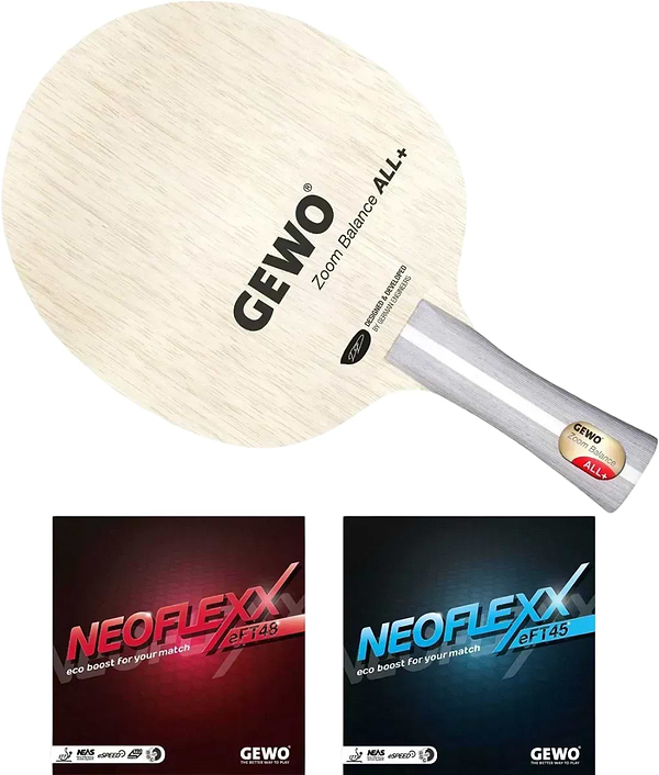 Фото - Ракетка для настільного тенісу Gewo Zoom Balance ALL, Neoflexx 48.0 + 45.0, ST (11640000031)