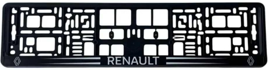 Рамка під номер Poputchik пластик з літерами Renault (24-123-IS)