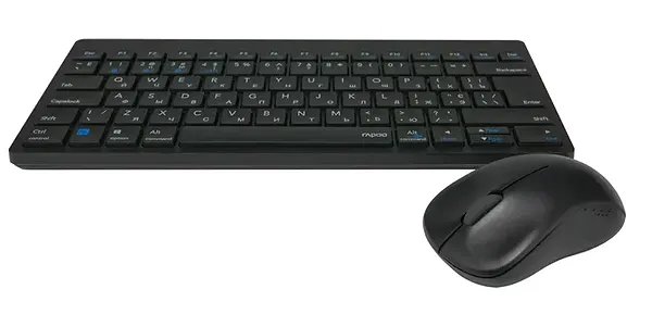 Фото - Уцінка - Клавіатура + миша бездротова Rapoo 8000M Wireless Black #