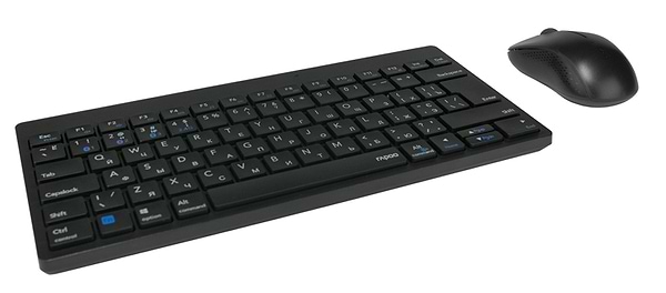 Фото - Уцінка - Клавіатура + миша бездротова Rapoo 8000M Wireless Black #