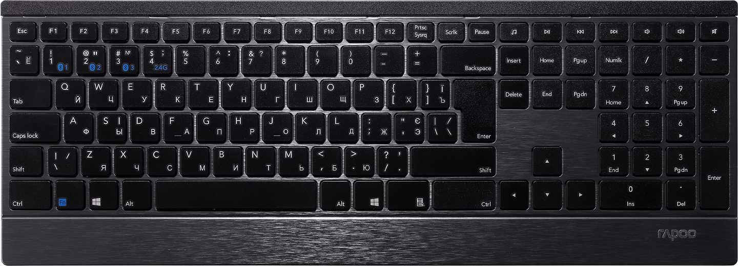 Клавіатура бездротова Rapoo E9500M Black - Фото 1