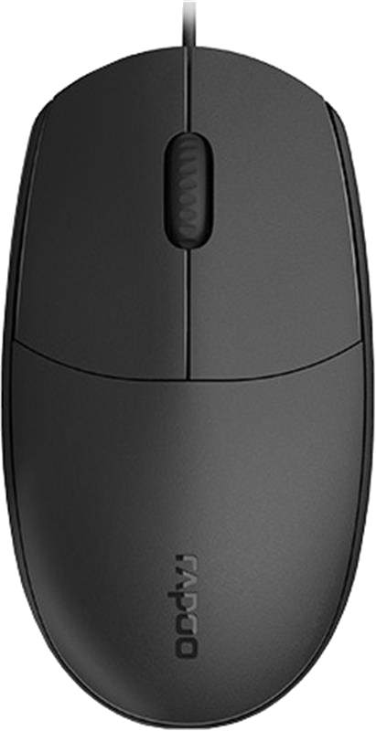 Миша дротова Rapoo N100 Black USB - Фото 1