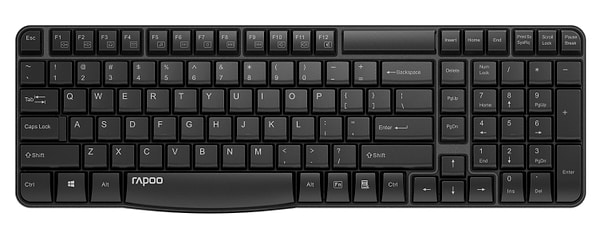 Фото - Клавиатура+мышь беспроводная Rapoo X1800S Wireless Black