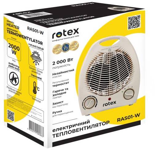 Фото - Тепловентилятор Rotex RAS01-W