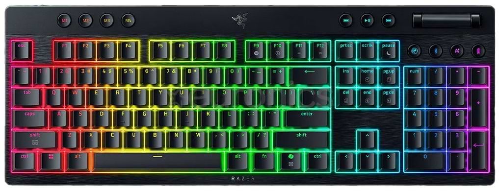Клавіатура бездротова ігрова Razer BlackWidow V4 Low-Profile Orange switch (RZ03-05270800-R3M1) - Фото 1