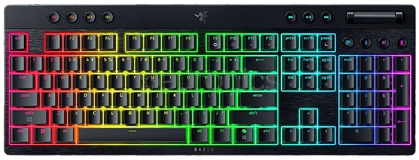 Фото - Клавиатура беспроводная игровая Razer BlackWidow V4 Low-Profile Green switch (RZ03-05270100-R3M1)
