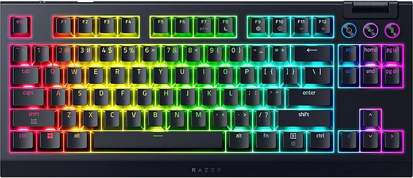 Фото - Клавіатура бездротова ігрова Razer BlackWidow V4 Low-Profile TKL Orange switch (RZ03-05450700-R3M1)