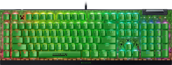Фото - Клавиатура проводная игровая Razer BlackWidow V4 X Minecraft Edition (RZ03-04704100-R3M1)
