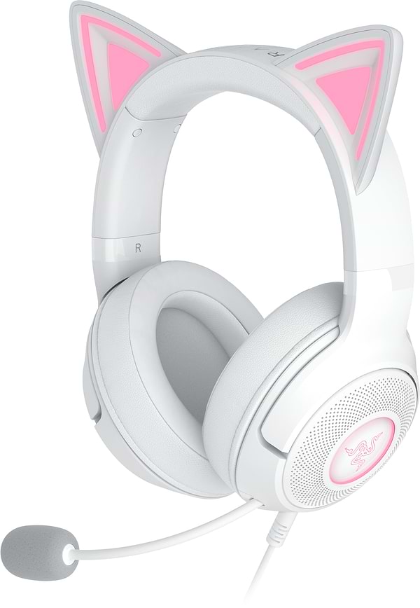 Фото - Гарнітура дротова ігрова Razer Kraken Kitty V2 White (RZ04-04730600-R3M1)
