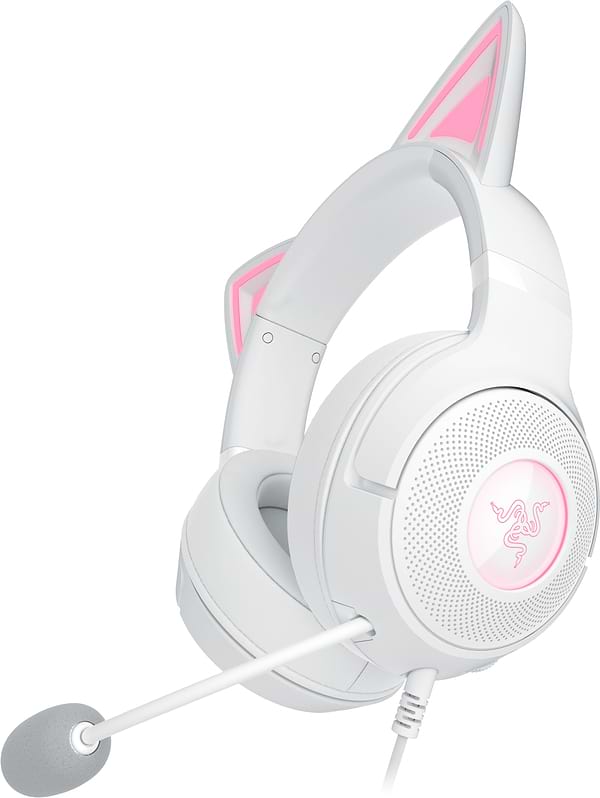 Фото - Гарнітура дротова ігрова Razer Kraken Kitty V2 White (RZ04-04730600-R3M1)