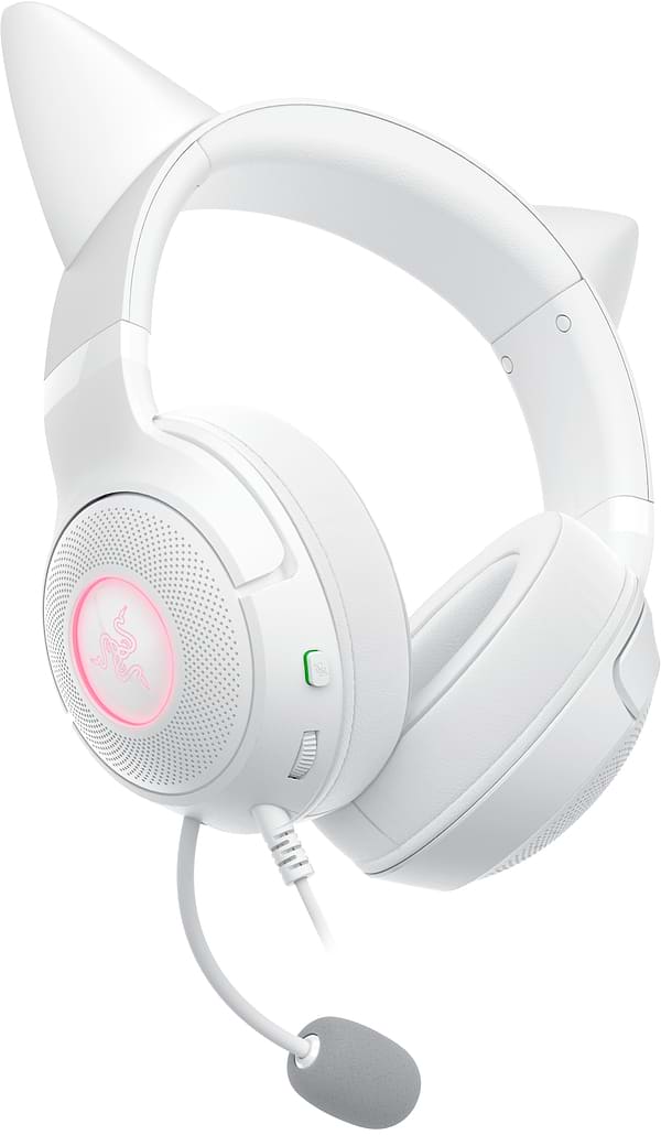 Фото - Гарнітура дротова ігрова Razer Kraken Kitty V2 White (RZ04-04730600-R3M1)