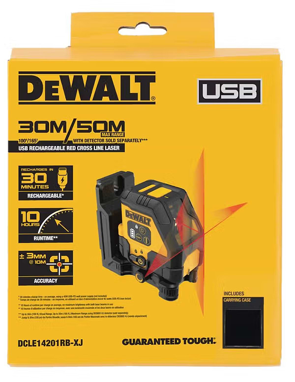 Фото - Уровень лазерный DeWALT DCLE14201RB