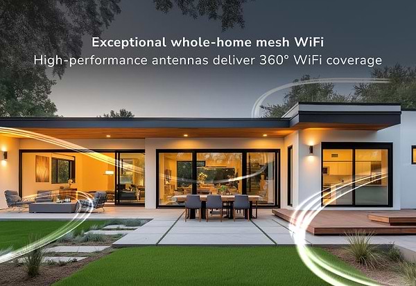 Фото - MESH система WiFi7 Netgear Система WiFi-Mesh NETGEAR Orbi RBE373 BE5000, 3мод, білий