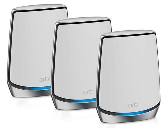 MESH система WiFi6 Netgear Orbi RBK853 AX6000 3 шт. White (RBK853-100EUS) - Фото 1