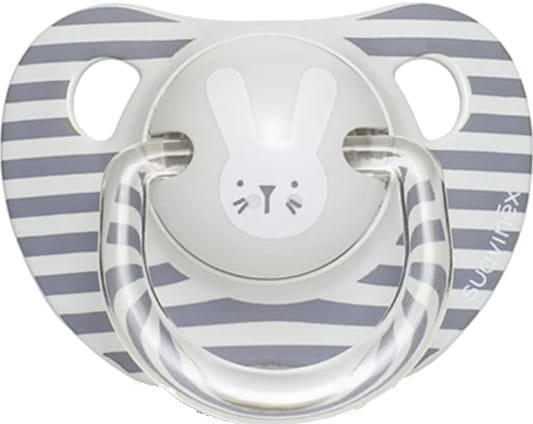 Анатомическая пустышка Suavinex 6-18 месяцев, Hygge: Уютные истории, серый зайчик (306569)