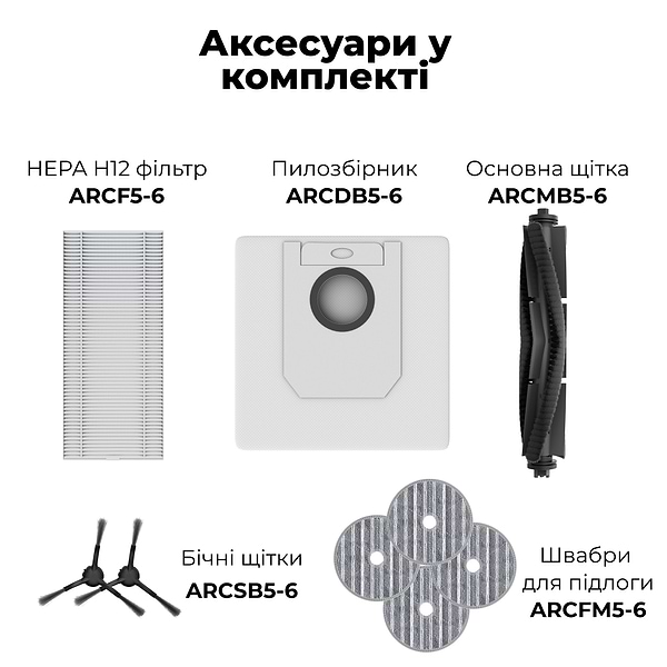 Фото - Робот-пылесос моющий AENO RC5S (ARC0005S)