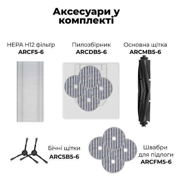Фото - Робот-пылесос моющий AENO RC6S (ARC0006S)