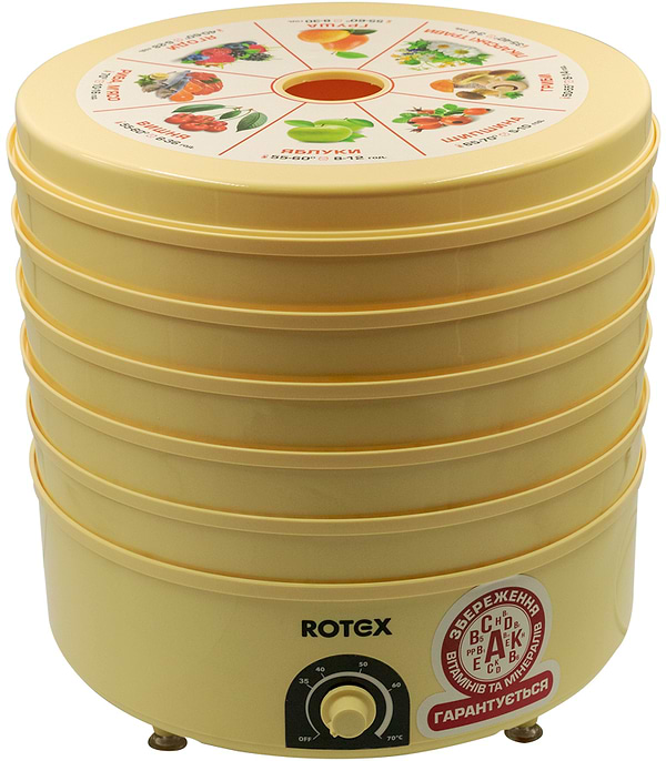 Фото - Сушарка для фруктів та овочів Rotex RD620-Y Фото - Сушарка для фруктів та овочів Rotex RD620-Y