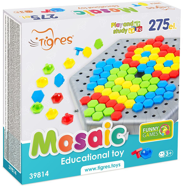 Фото - Мозаїка для малюків Tigres Метелик 275 ел. (39814)