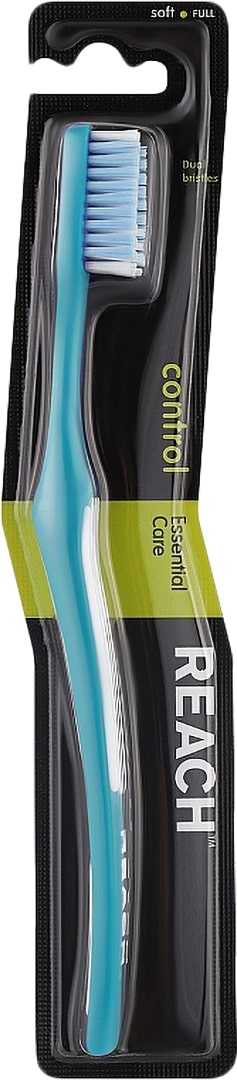 Фото - Зубная щетка Reach Полный контроль Средняя/Control Medium Toothbrush голубая 1 шт. (8801051803494)