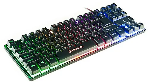 Фото - Клавиатура проводная игровая REAL-EL 8710 TKL Backlit USB Black