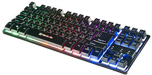 Фото - Клавиатура проводная игровая REAL-EL 8710 TKL Backlit USB Black