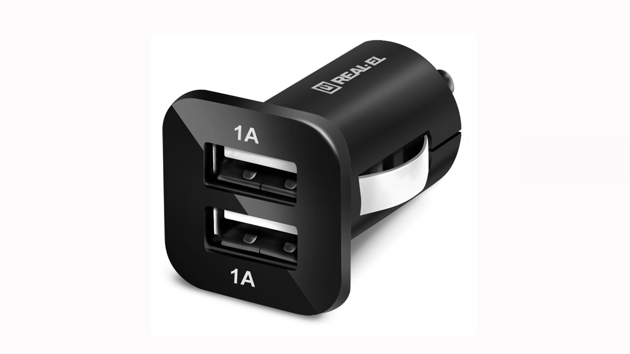Автомобільний зарядний пристрій REAL-EL CA-22 USB