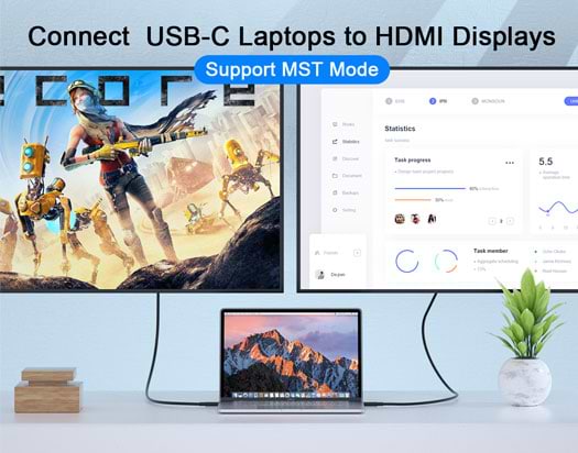 Фото - Кабель REAL-EL CHD-180 USB Type-C to HDMI 1.8m Black (EL123500044)