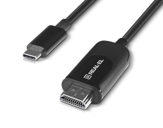 Фото - Кабель REAL-EL CHD-180 USB Type-C to HDMI 1.8m Black (EL123500044)