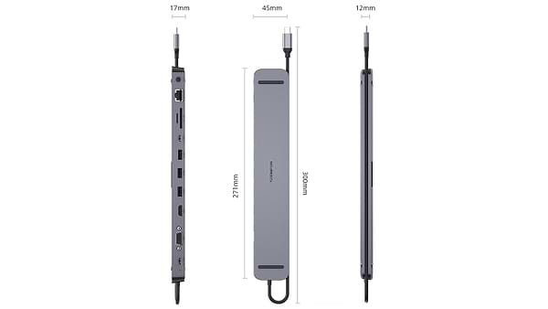Фото - Хаб USB REAL-EL CQ-1000 Space Grey (EL123110005)