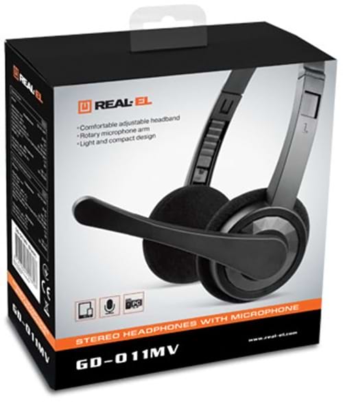 Фото - Гарнитура проводная REAL-EL GD-011MV Black
