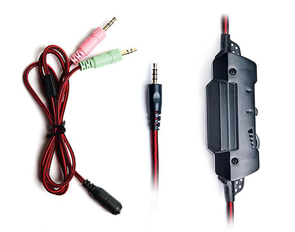 Фото - Гарнитура проводная игровая REAL-EL GDX-7600 Black/Red