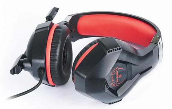 Фото - Гарнітура дротова ігрова REAL-EL GDX-7575 Black/Red