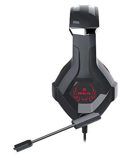 Фото - Гарнітура дротова ігрова REAL-EL GDX-7575 Black/Red