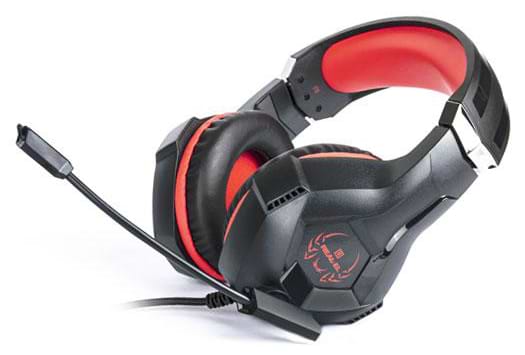 Фото - Гарнітура дротова ігрова REAL-EL GDX-7575 Black/Red