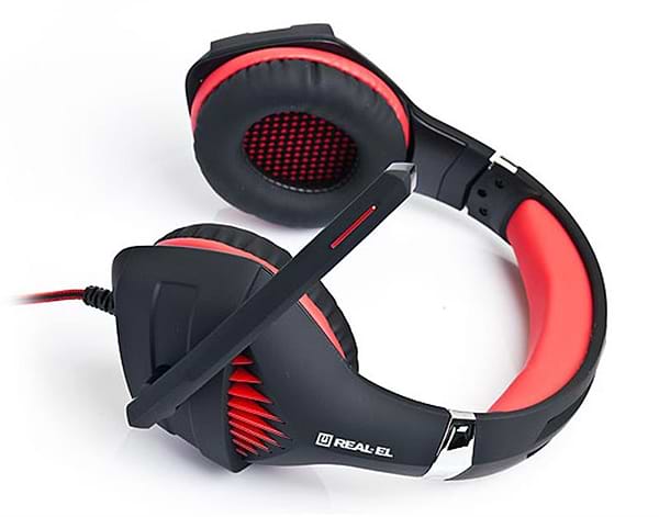 Фото - Гарнитура проводная игровая REAL-EL GDX-7600 Black/Red
