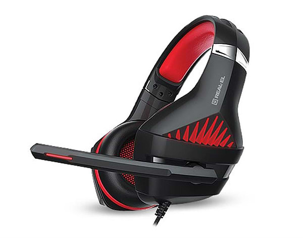 Фото - Гарнитура проводная игровая REAL-EL GDX-7600 Black/Red