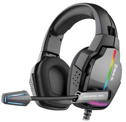 Гарнітура дротова ігрова REAL-EL GDX-7680 Black - Фото 1