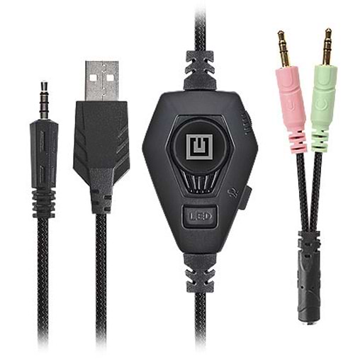 Фото - Гарнитура проводная игровая REAL-EL GDX-7680 Black