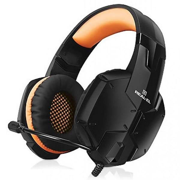 Фото - Гарнитура проводная игровая REAL-EL GDX-7700 Surround 7.1 Black-Orange