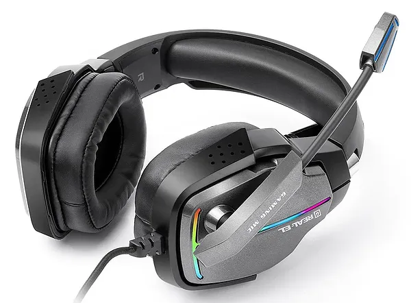 Фото - Гарнітура дротова ігрова REAL-EL GDX-7780 Black