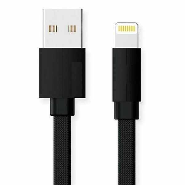 Фото - Кабель синхронизации данных REAL-EL Premium USB2.0 AM-Lightning 1m Black (EL123500034)