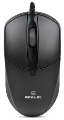 Фото - Миша дротова REAL-EL RM-211 USB Black