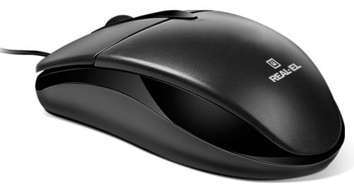 Фото - Миша дротова REAL-EL RM-211 USB Black