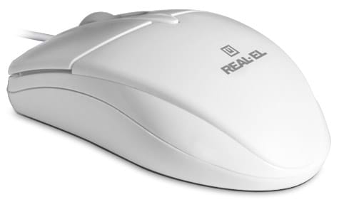 Фото - Миша дротова REAL-EL RM-211 USB White