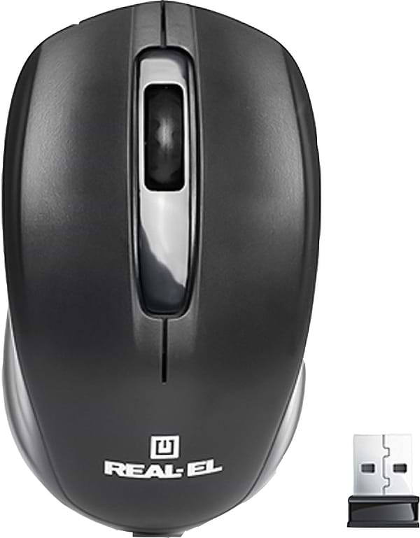 Фото - Миша бездротова REAL-EL RM-301 Black USB Фото - Миша бездротова REAL-EL RM-301 Black USB