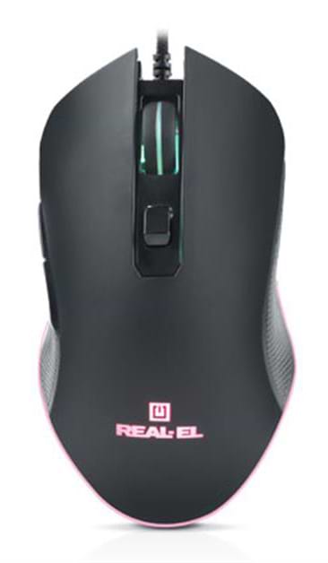 Фото - Мышь проводная игровая REAL-EL RM-550 Black USB