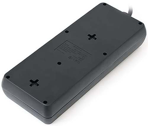 Фото - Мережевий фільтр REAL-EL RS-8 Protect USB 3.0m Black