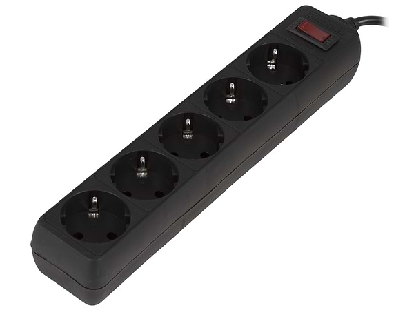 Фото - Сетевой фильтр REAL-EL RS-PROTECT (5 роз, 5 м), 10А